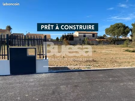 terrain 485 m² prêt à construire vendres 34350