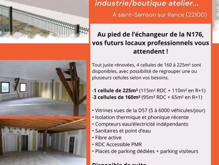 locaux professionnels neufs 160 à 225 m² – visibilité d57 – accès n176 – parking