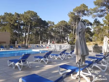 t2 résidence les grands pins carcans maubuisson piscine  parc