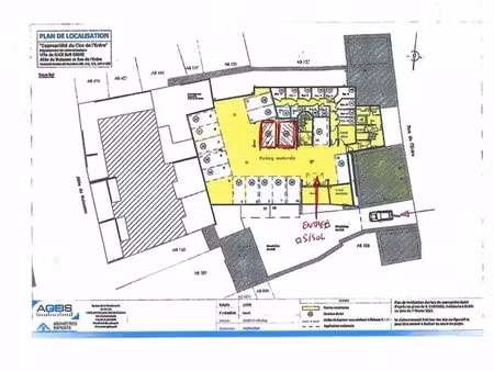 vente 2 parkings sécurisé sucé sur erdre centre bourg