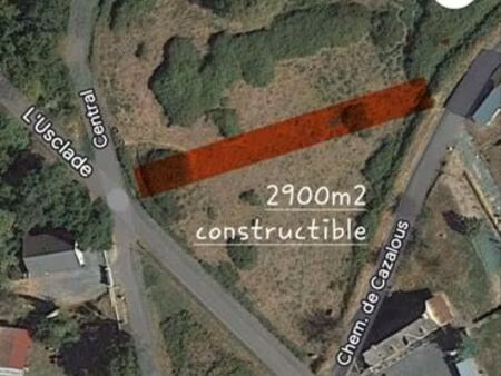 terrain constructible 2900m2