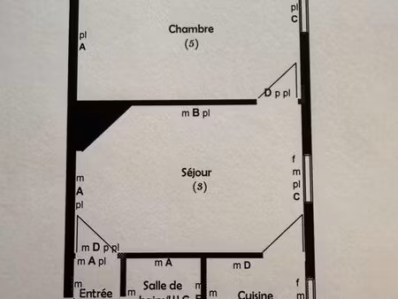 2 pièces rue lecourbe  1er étage faible charges