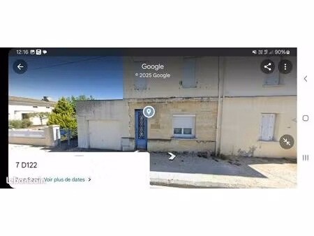 maison de ville en pierre à rénover avec garage et jardinet