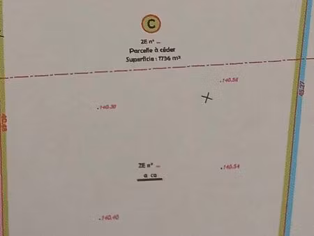 terrain constructible entre dieppe et rouen de 1736 m2