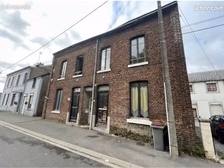 ensemble immobilier 2 maisons 126m² + garage – rentabilité 1 250/mois – hautmont
