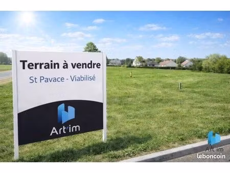 terrain 1904 m² saint-pavace