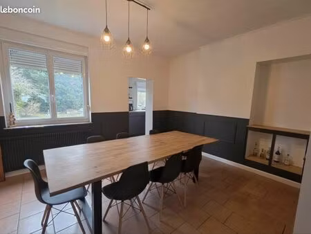 maison individuelle avec grand jardin clos sans vis a vis et un garage