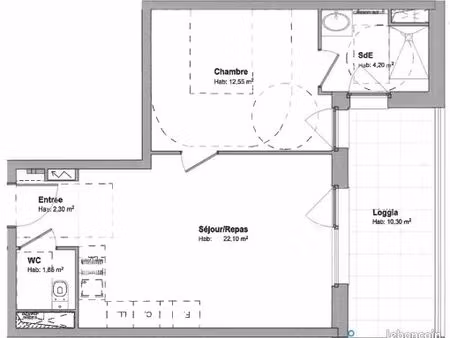 à louer – 2 pièces 43 m² avec loggia 10 30 m² et parking