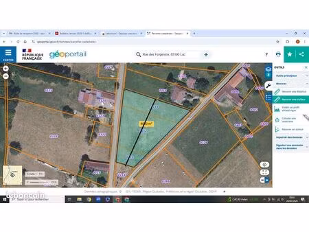 vend terrain a batir avec cu