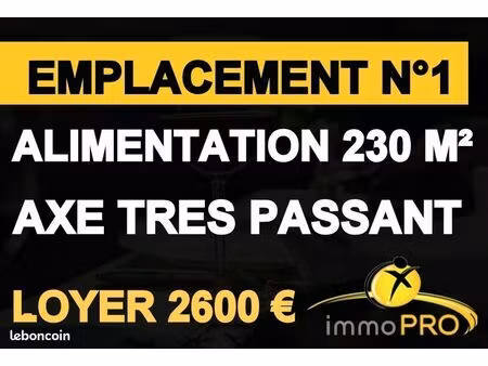 fonds de commerce alimentation 230 m²
