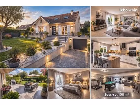 maison familiale totalisant 208m² avec sous-sol total - terrain de 670m2 - prestation de q