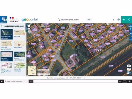 terrain à bâtir  viabilisé  905m²  largeur 20m visite rapide