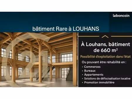 entrepôt 660 m² louhans