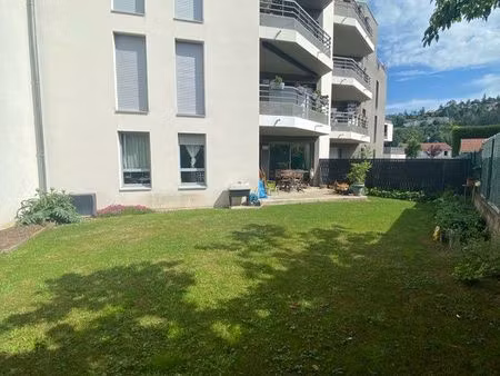 appartement avec terrasse semi couverte et terrain 85m2