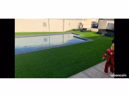 maison plain-pied 100m2 + studio indépendant/ 1000m2 de terrain/ piscine chauffée