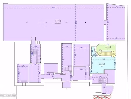 local commercial 360 m² – libre de toute occupation – ancienne salle local commercial 360 