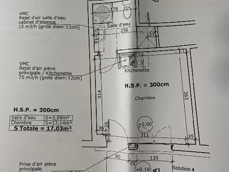 studio / rue etienne marcel / a renover
