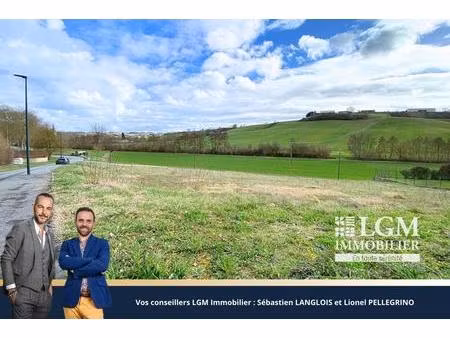terrain constructible 1436 m² viabilisé – 1 ou 2 maisons possibles – calme  sans vis-à-vis