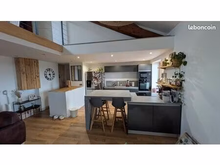 duplex rénové 100 m² avec garage 80 m²