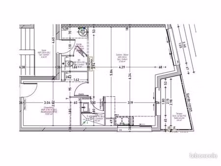 appartement 1 pièce 46 m²