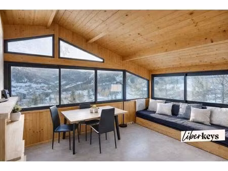 chalet 79m² allos - vue imprenable sur le seignus - clé en main