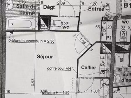 appartement 3 pièces 60 m²