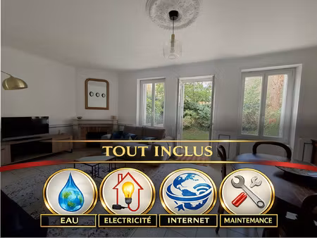 e83 - appartement cinq pieces avec jardin sans vis a vis - t