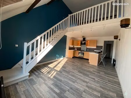 loue f3 en duplex 70m3 centre ville