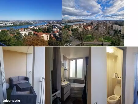 appartement t3 avec balcon avec magnifique vue sur rhone
