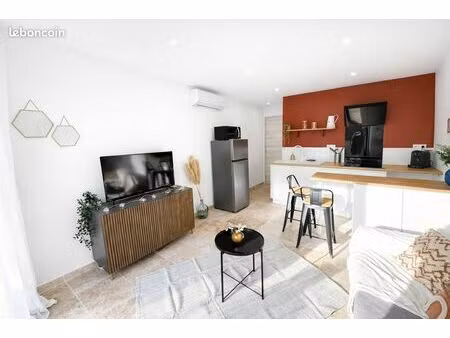 t2 de 27m² - entièrement meublé et décoré
