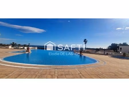 2/3pieces villa francia 39m2+terrasse 13m2 vue mer