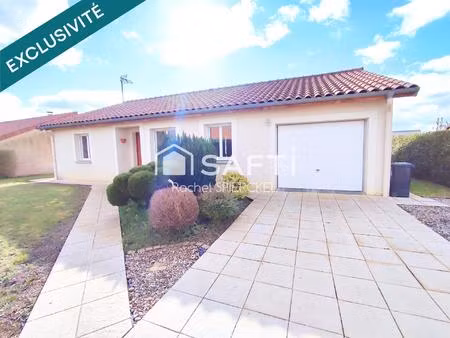 plain pied individuel avec garage et jardin  au calme