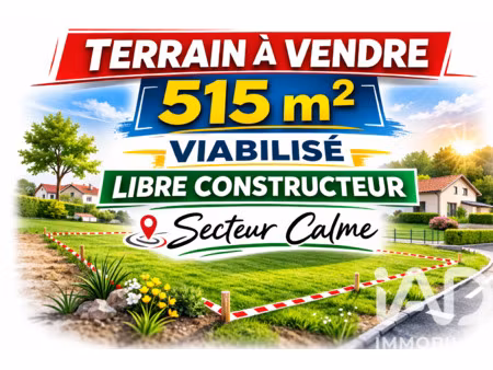 vente terrain 517 m²
