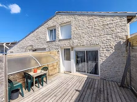 angliers : maison 2 pièces  1 chambre  terrasse 22 m2