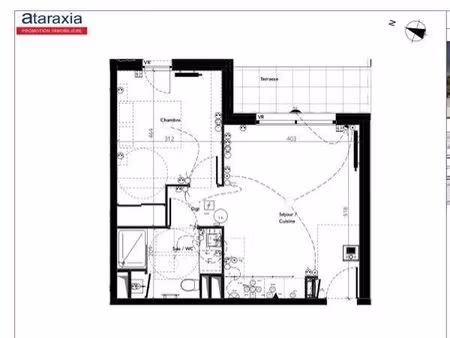 location appartement 2 pièces 40 m² à tours (37000)