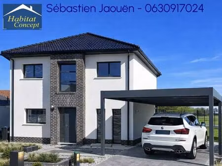 terrain avec maison neuve à vendre