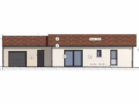 maison neuve de 91m2 lot 4 à guereins