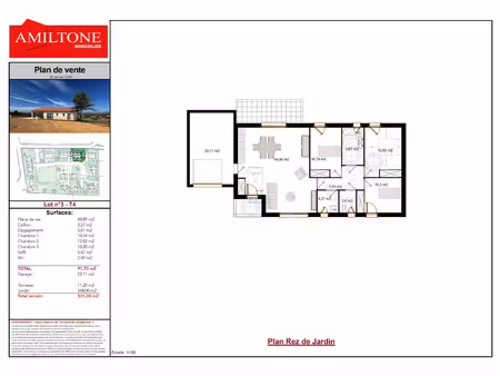 maison neuve de 92m2 lot 3 à guereins