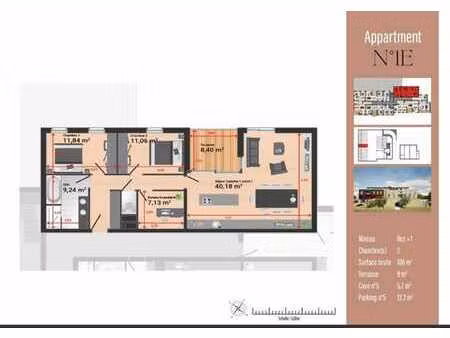 appartement avec terrasse sud