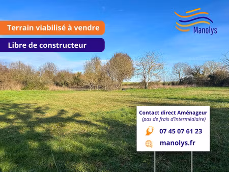 vente terrain 300 m² clavette (17220)