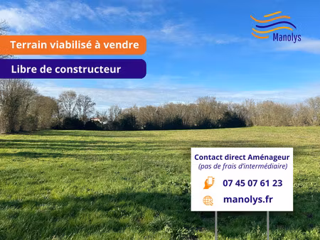 vente terrain 347 m² le thou (17290)
