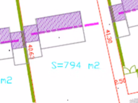 vente terrain 749 m²