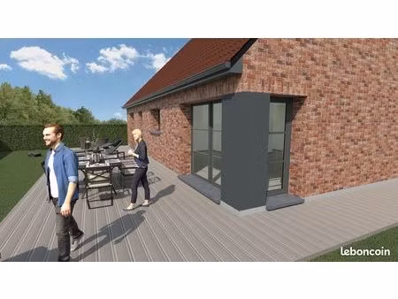 maison+terrain morbecque