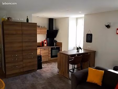 a louer f3 meublé  tout confort   sans vis à vis  ultra centre de cahors