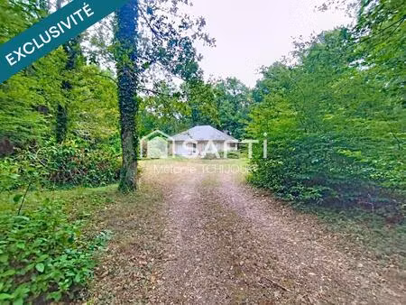 maison avec studio indépendant sur terrain boisé