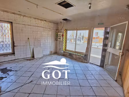 local commercial à vendre  emplacement n°1  centre-ville de saint-laurent-de-la-salanque