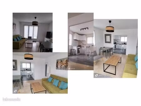 appartement - meublé – 80 m² - 3 chambres 2 salles d’eau