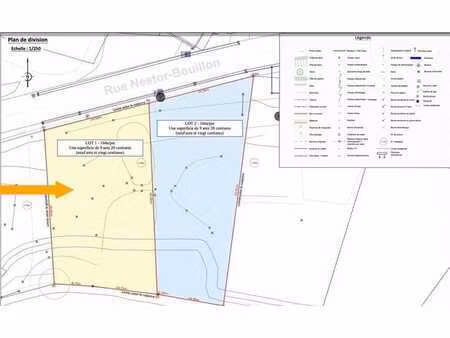 belle parcelle à bâtir de 09ares 20ca