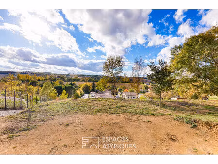 terrain en position dominante à bâtir avec vue sur les pyrénées