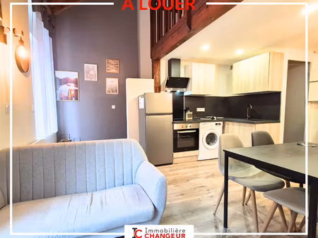 studio meuble + mezzanine entièrement rénové - 35 m² - rives